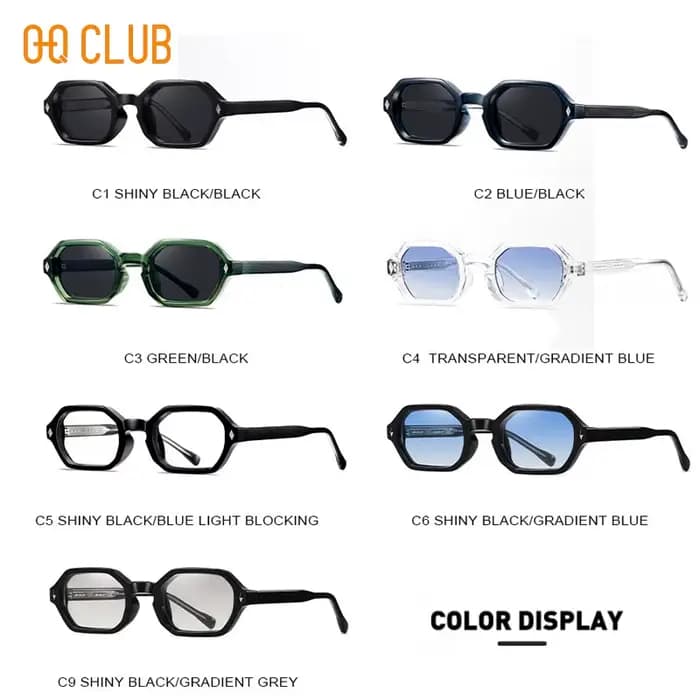 O-Q CLUB Designer Lunettes de soleil de luxe Marques Vintage