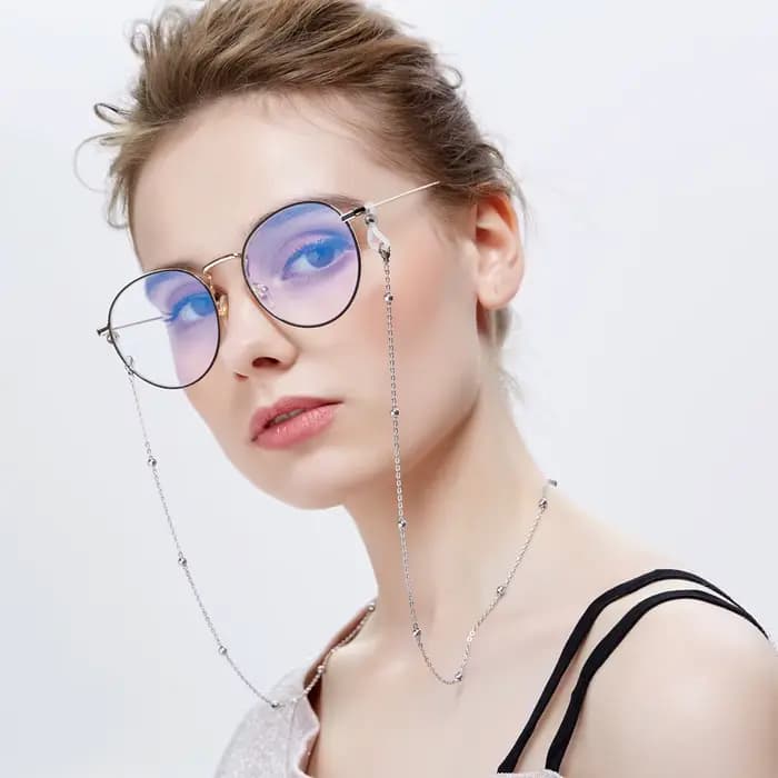 Chaîne de lunettes en perles pour femmes