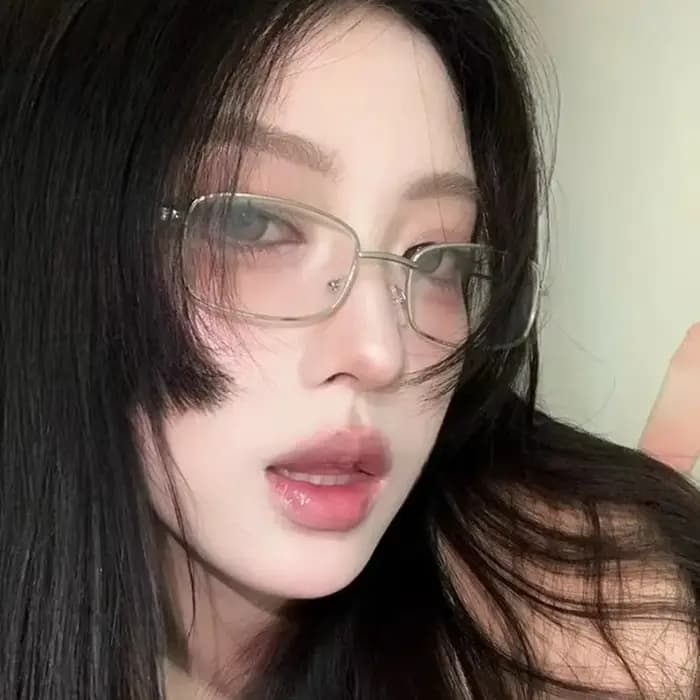 Lunettes à monture carrée en métal Harajuku Y2K pour femmes