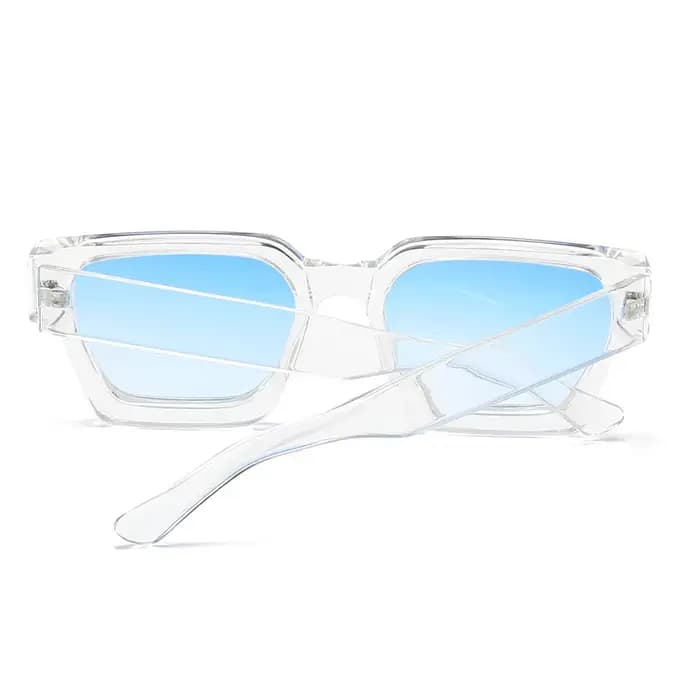 JNPCXI mode carré femmes luxe lunettes de soleil rétro dégradé bleu concepteur hommes tendance