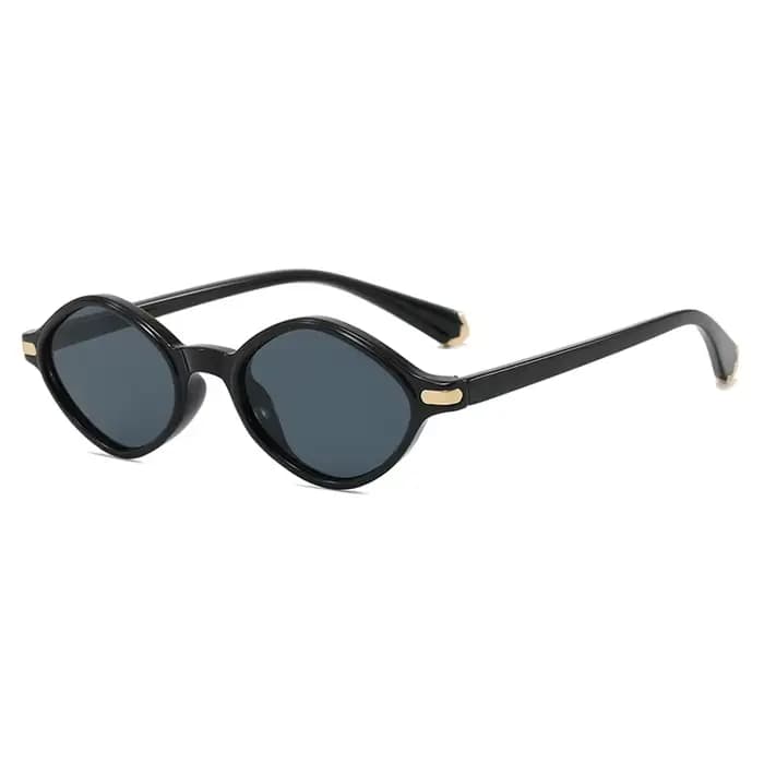 Lunettes de soleil tendance femme polygonale petit cadre trop irrégulier