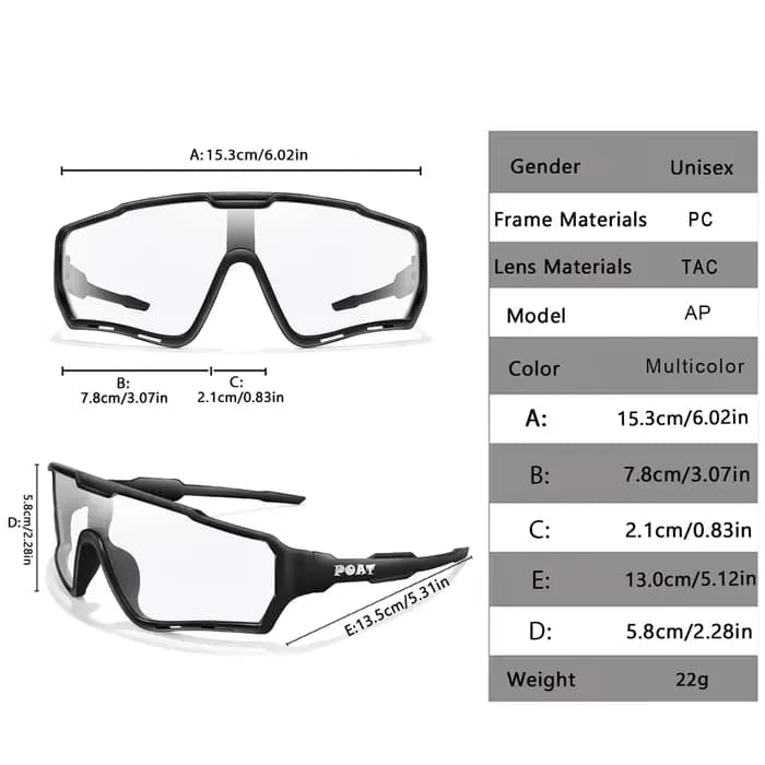 Lunettes de soleil photochromiques pour hommes et femmes