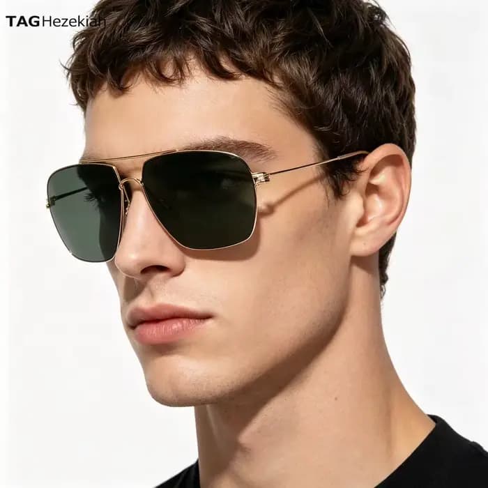 Lunettes de soleil aviateur classiques pour hommes