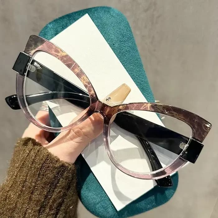 Nouvelles lunettes œil de chat haute définition à la mode avec grand cadre