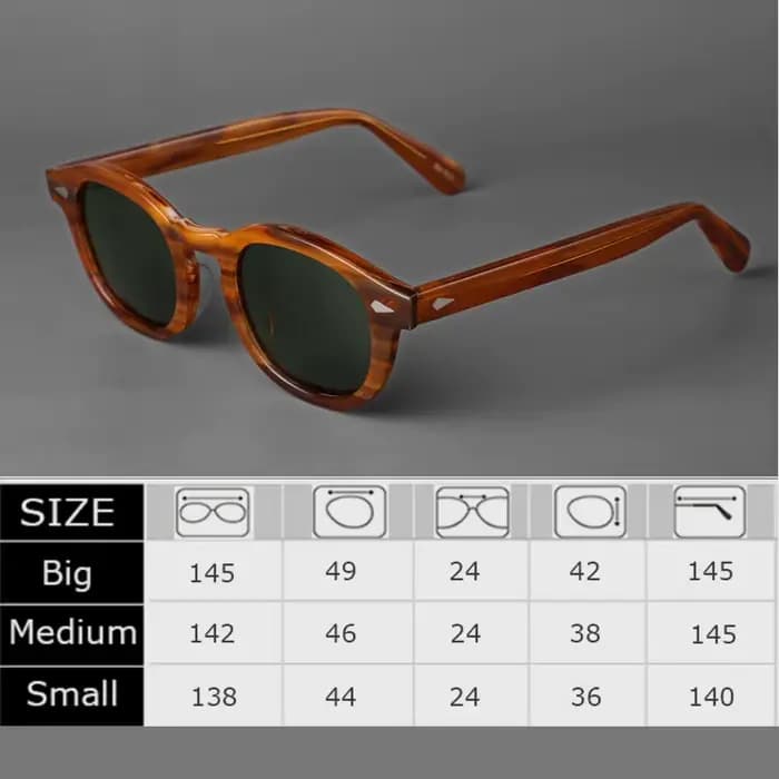Lunettes de soleil polarisées hommes femmes Johnny Depp Lemtosh Style