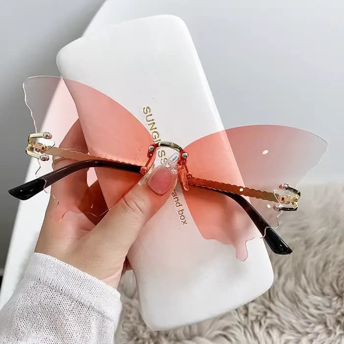 Nouvelles lunettes de soleil papillon pour femmes