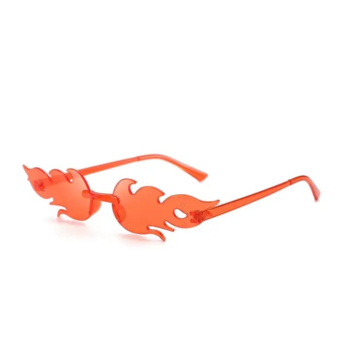 Lunettes de soleil flamme sans bords