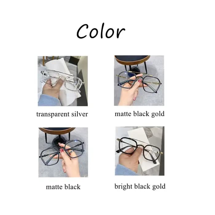 Diopter – lunettes de lecture carrées à Double faisceau, Anti-lumière bleue, pour homme et femme, myopie, finition sur Prescription, 0.5 à 6.0