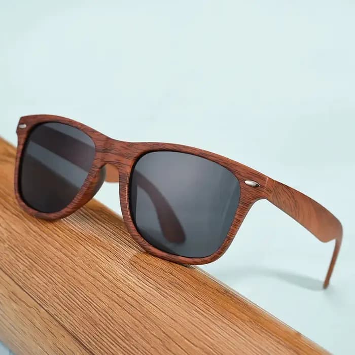 Plastiques bois bambou lunettes de soleil hommes femmes classique mode UV400 Vintage conduite