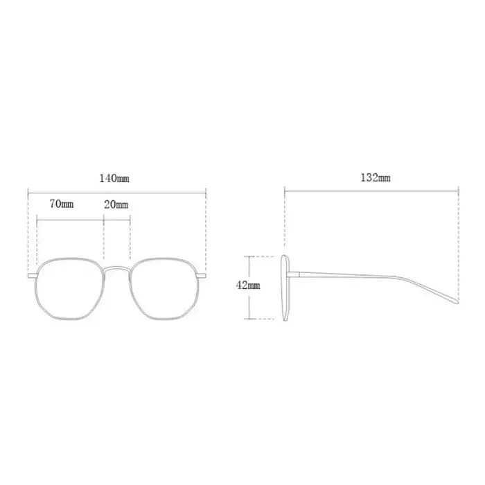 Une paire de lunettes de soleil PC pour hommes et femmes avec les nouvelles