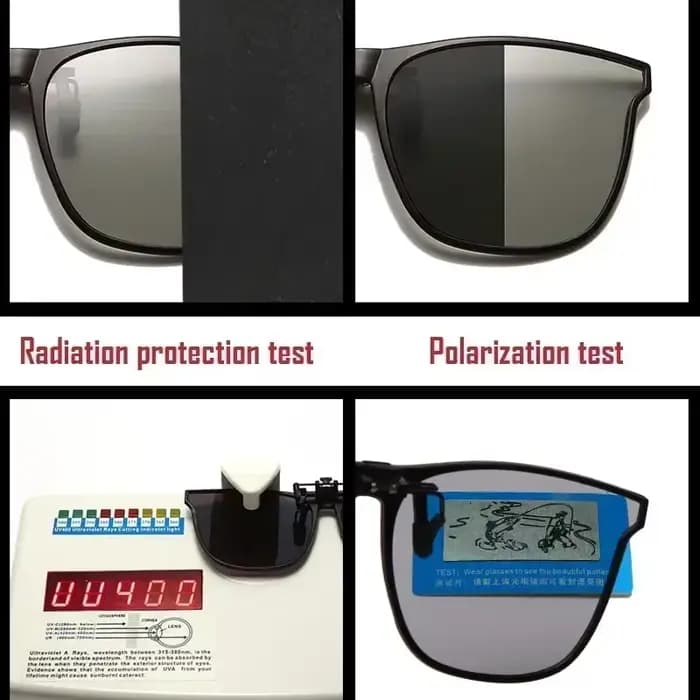 Lunettes de soleil polarisées à Clip pour hommes