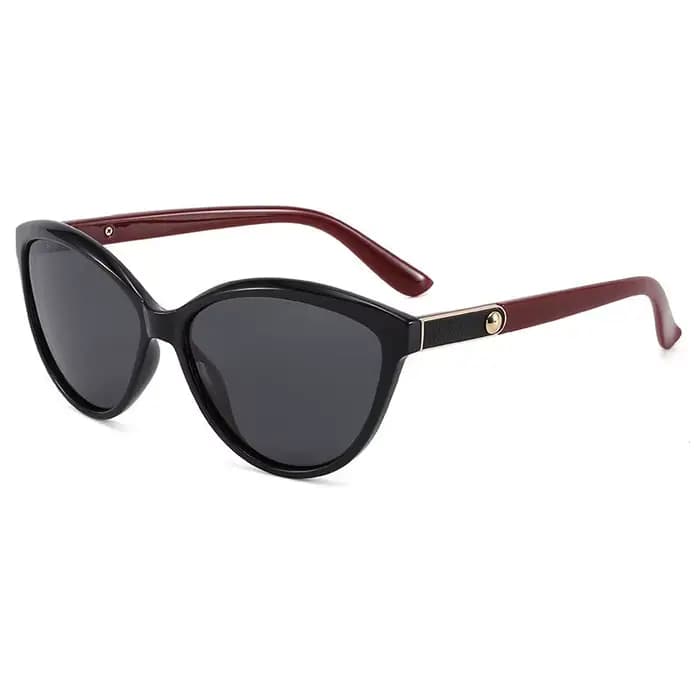 Nouvelles lunettes de soleil pour femmes à la mode visage rond personnalité incrusté cuir