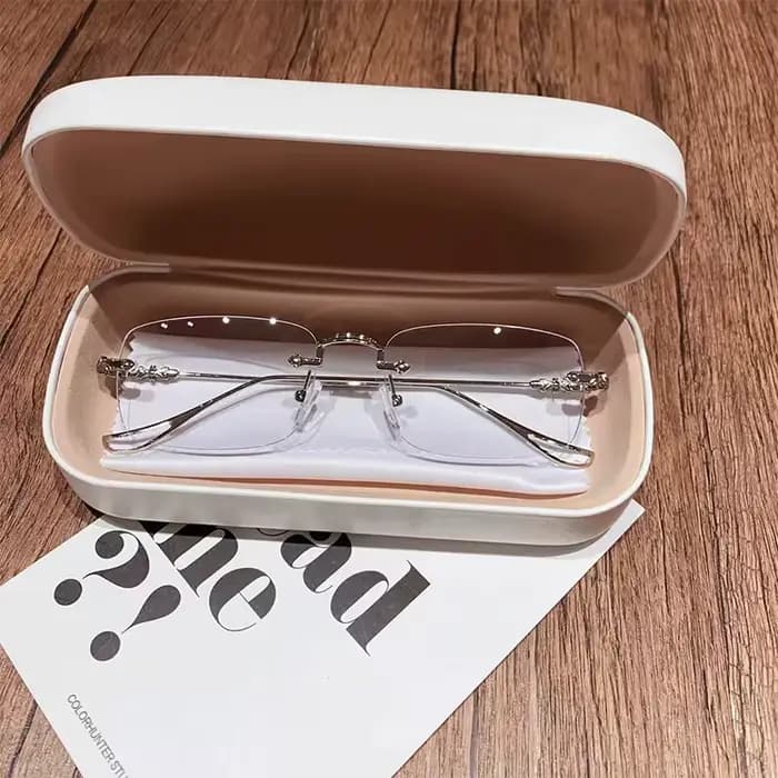 Lunettes sans bords Harajuku pour femmes
