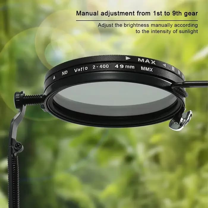 Lunettes de soleil polarisées rondes à 9 niveaux de luminosité réglable pour hommes et femmes