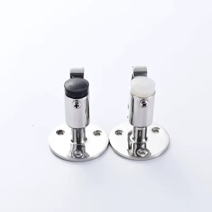 Butoir de porte de bateau en acier inoxydable 316, support de porte rembourré marin, butée de porte avec tête en caoutchouc pour Yacht RV camping-car