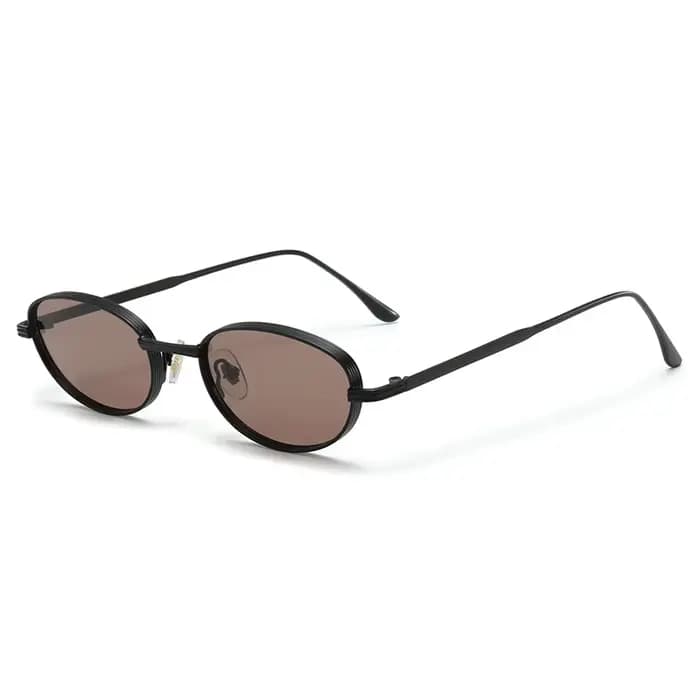 Lunettes de soleil anti-UV ovales personnalisées de style européen et américain