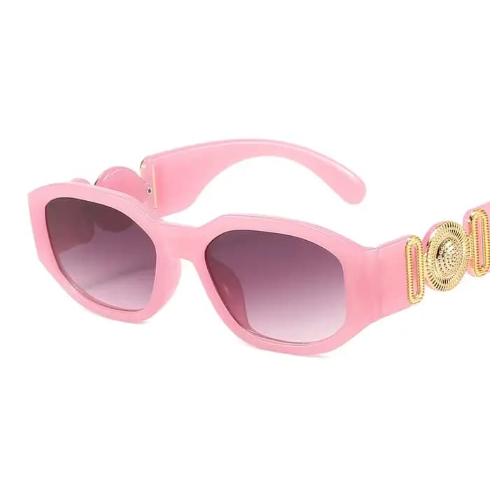 Lunettes de soleil polygonales vintage pour femmes