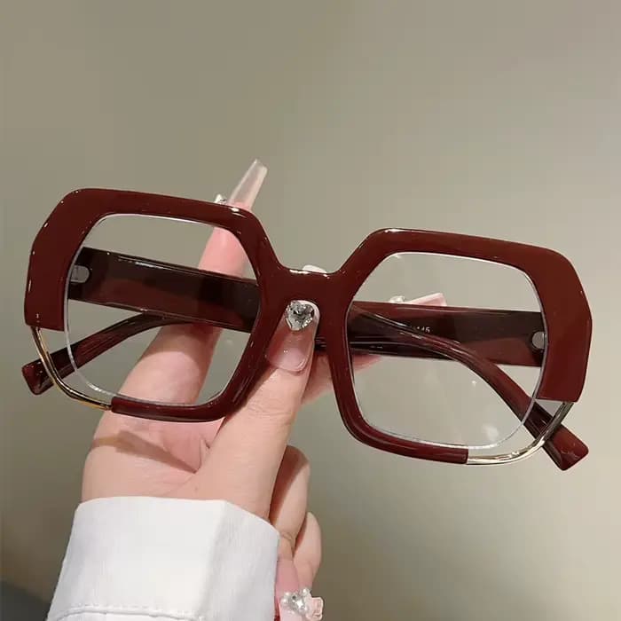 GM LUMIAS lunettes carrées surdimensionnées femmes 2025 mode lumière bleue blocage montures optiques