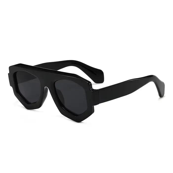 Lunettes de soleil tendance à grande monture irrégulière européenne et américaine pour hommes et femmes