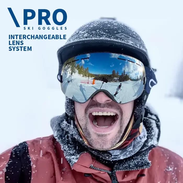 Lunettes de Ski Anti-buée Double couche UV400 grandes