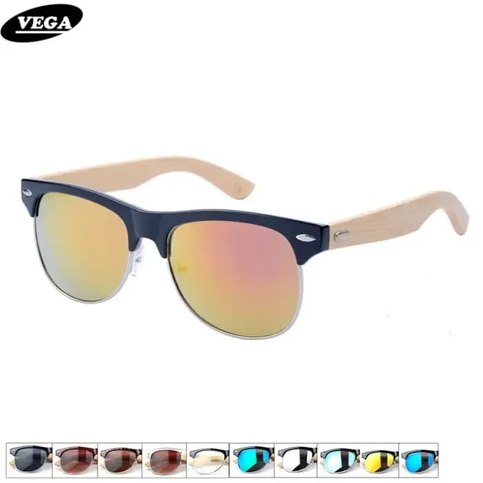 Lunettes de soleil en bambou faites à la main pour hommes et femmes