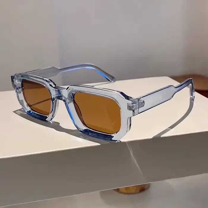 Lunettes de soleil rectangulaires vintage pour hommes et femmes