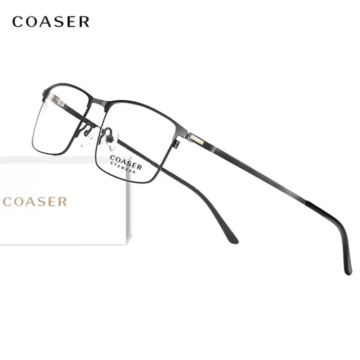 Lunettes carrées super briquet pour hommes
