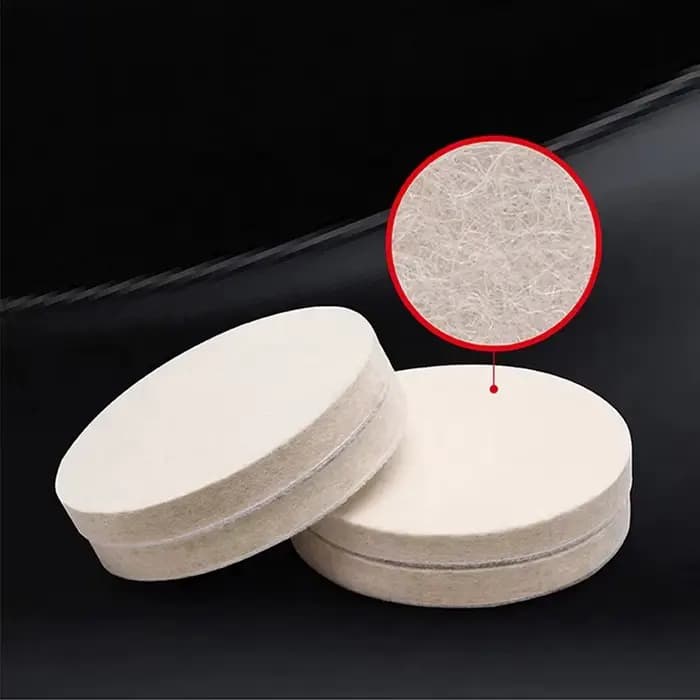 Tampons de Polissage en Feutre de Laine, Roue pour Verre, Acier Inoxydable, Réparation des Rayures, 75mm, 100mm, 125mm, 150mm, 180mm