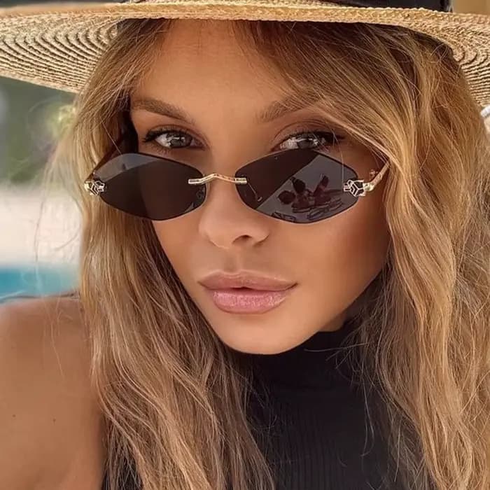 2026 mode petites lunettes de soleil irrégulières femmes rétro marque Design métal haute qualité cadre Vintage losange
