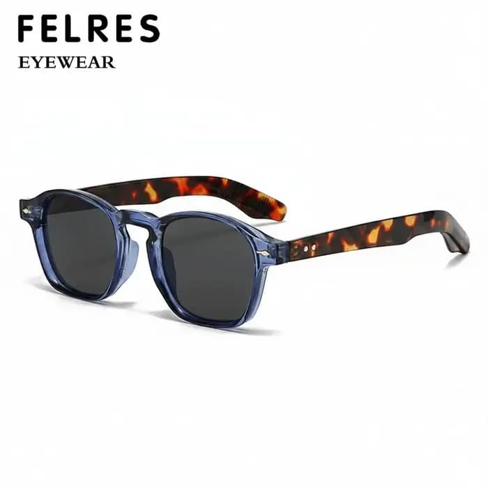 Lunettes de soleil de créateur à verres orange pour hommes et femmes