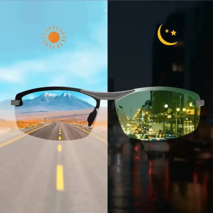 Lunettes de soleil polarisées photochromiques pour homme