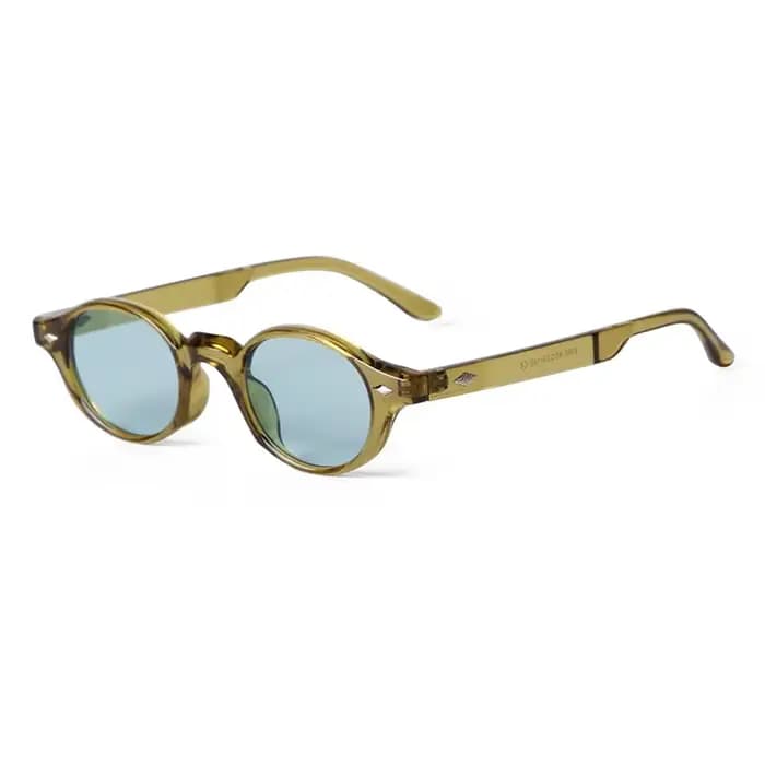 Rétro petites lunettes De soleil ovales femmes marque Design Rivet bleu coquille De tortue