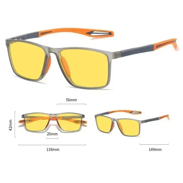 Lunettes anti-lumière bleue jaune pour hommes et femmes