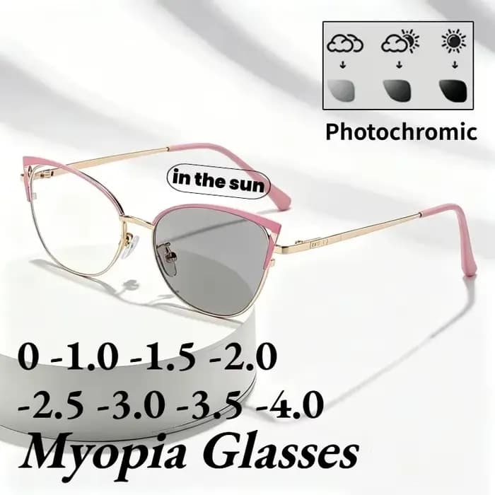 Lunettes de vue photochromiques œil de chat tendance 2026 pour femmes