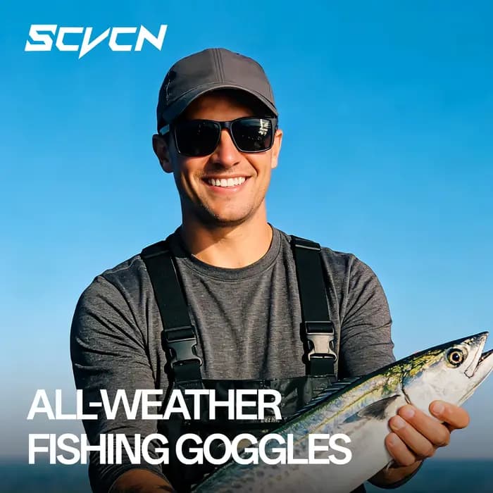 Lunettes de soleil polarisées SCVCN pour la pêche en mer et la plage