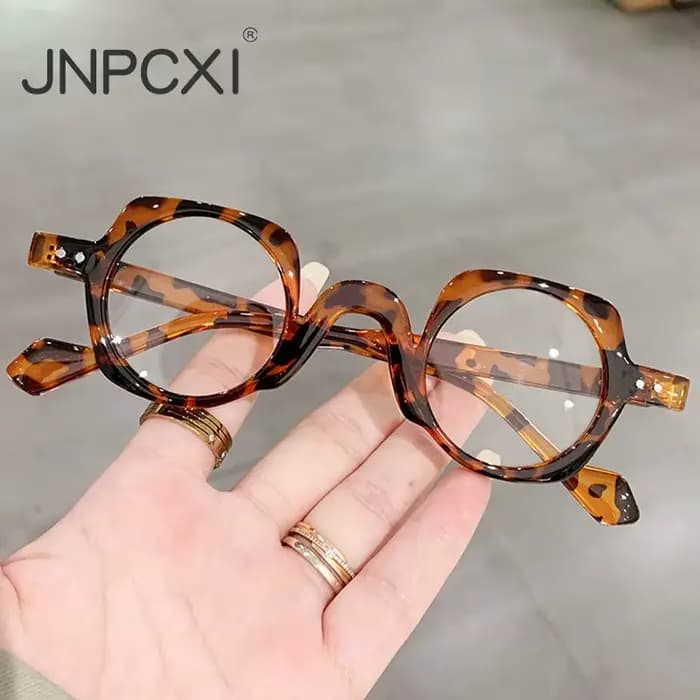JNPCXI nouveauté rétro rond Punk lunettes pour hommes lentille claire mode