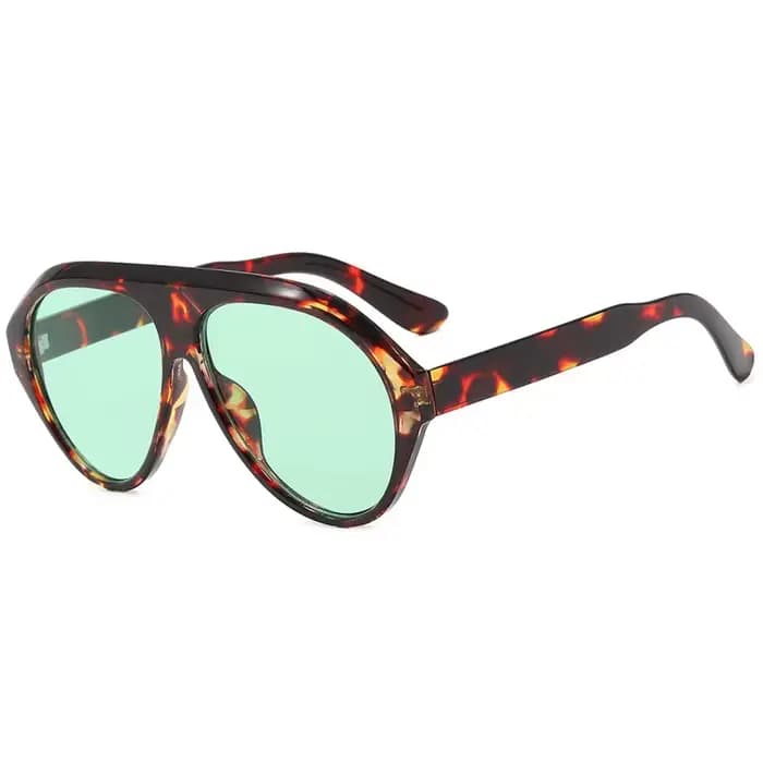 Lunettes de soleil pilote jaunes surdimensionnées pour femmes et hommes