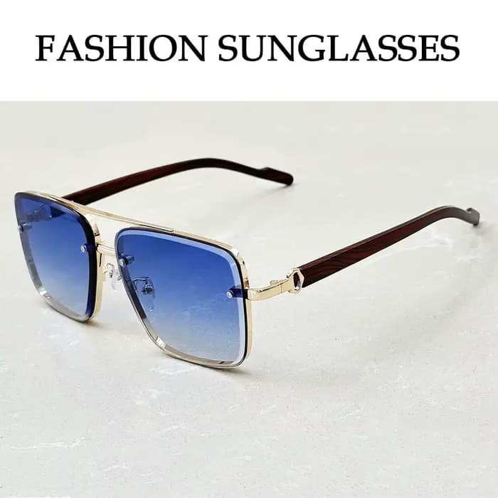 Nouvelles lunettes de soleil carrées pour hommes