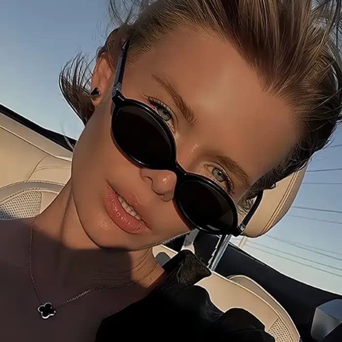 Petites lunettes de soleil ovales Sexy pour femmes