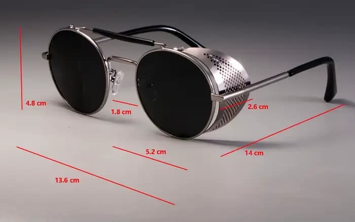 Zml14 rétro rond métal lunettes De soleil Steampunk hommes femmes marque