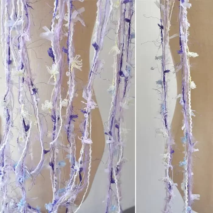 Dentelle à franges en mélange de laine vert herbe, rose et blanc pour robe de mariée, décoration de vêtements, matériel de bricolage fait main