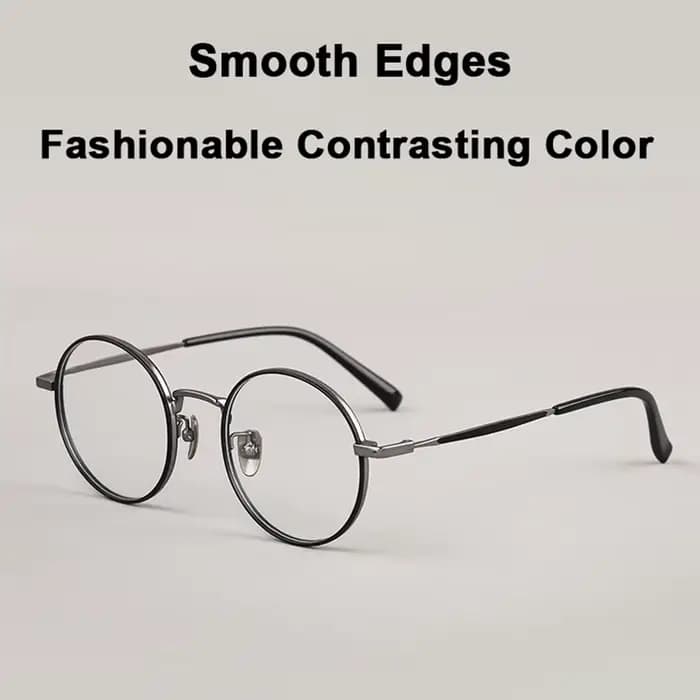 Lunettes rondes rétro de marque de styliste