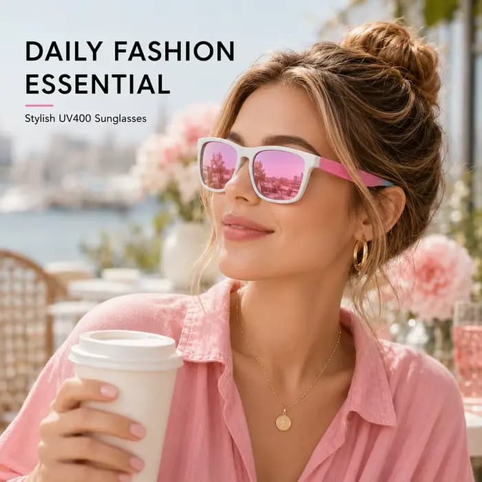 Lunettes de soleil carrées polarisées pour femmes et hommes