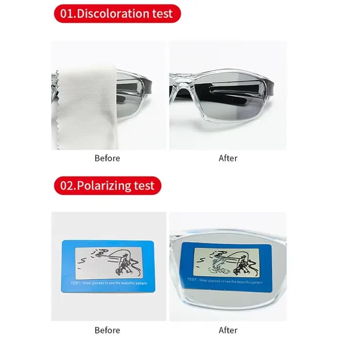Lunettes de soleil polarisées photochromiques pour hommes et femmes