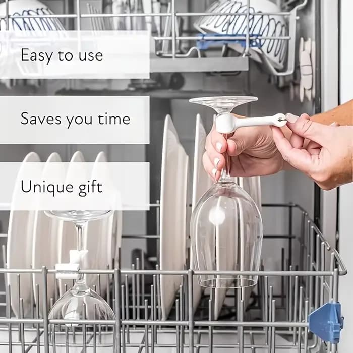 Support à verres à vin 4/8 pièces, support à verres à vin compatible lave-vaisselle, support à verres à vin résistant à la chaleur, porte-verres à vin, clip de fixation pour ustensiles de cuisine