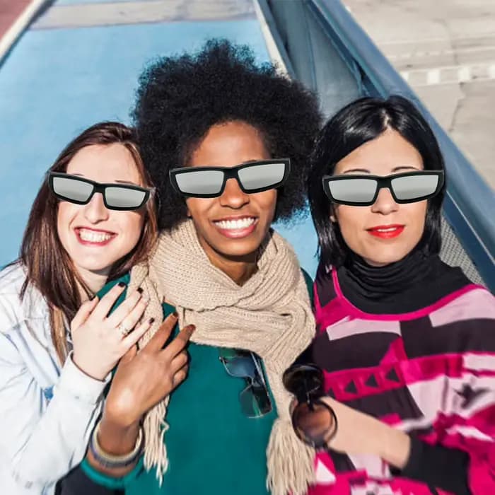 Lot de 1/2/3/5 lunettes d'éclipse solaire certifiées ISO
