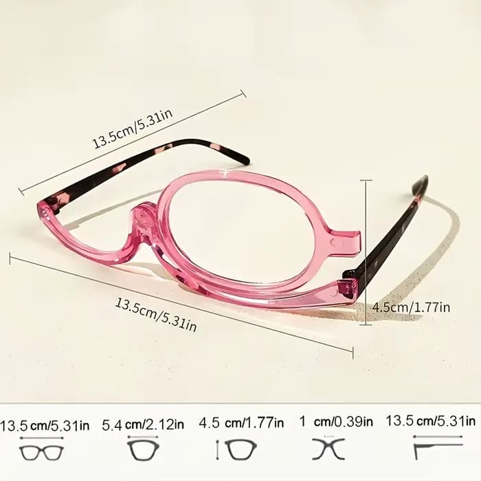 Lunettes de lecture grossissantes pour maquillage