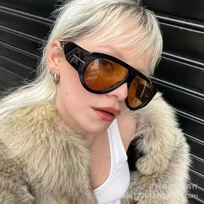 Lunettes de soleil oversize de pilote tendance pour femmes et hommes