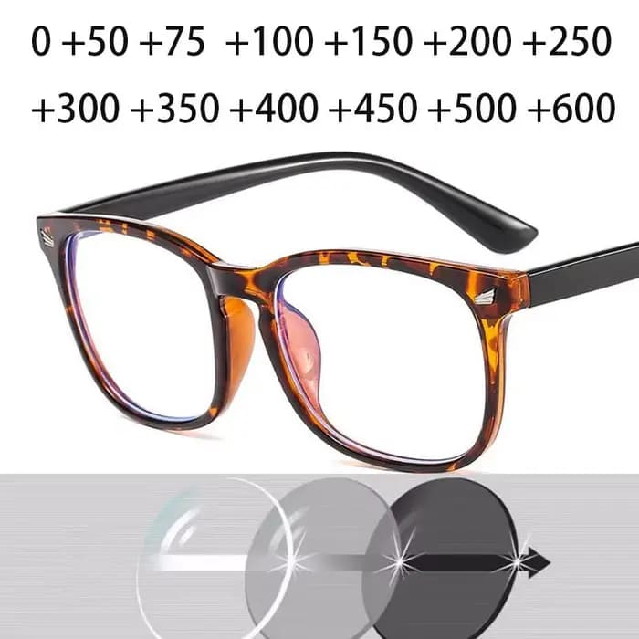 Lunettes de lecture à montures carrées rétro unisexes
