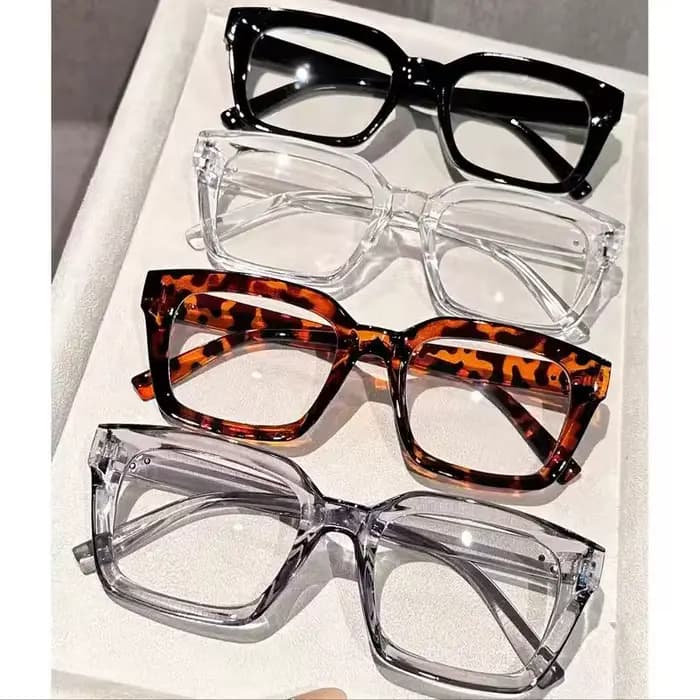 Lunettes classiques à monture carrée sans ordonnance